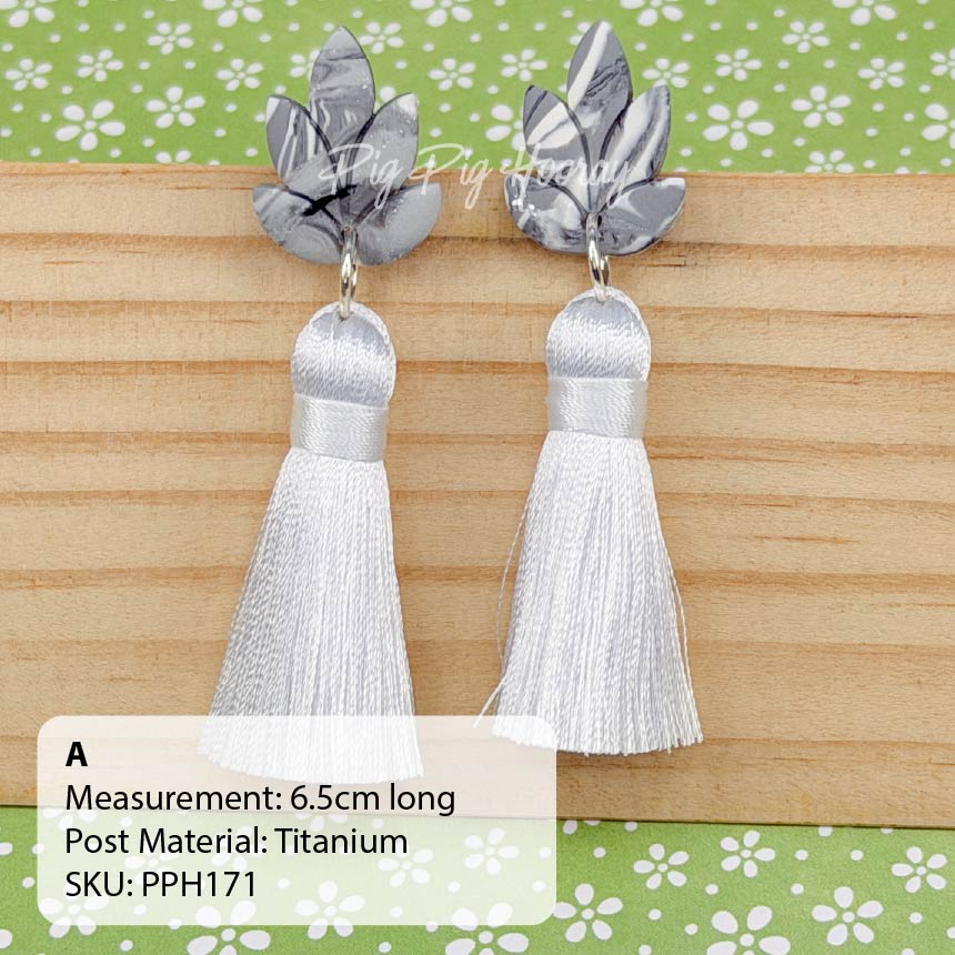 Greyscale Elegance Earrings