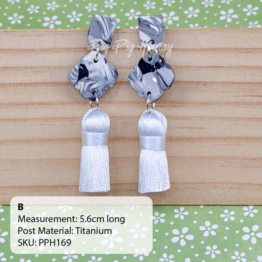 Greyscale Elegance Earrings