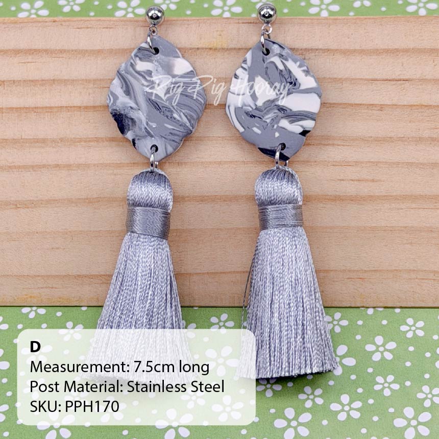 Greyscale Elegance Earrings