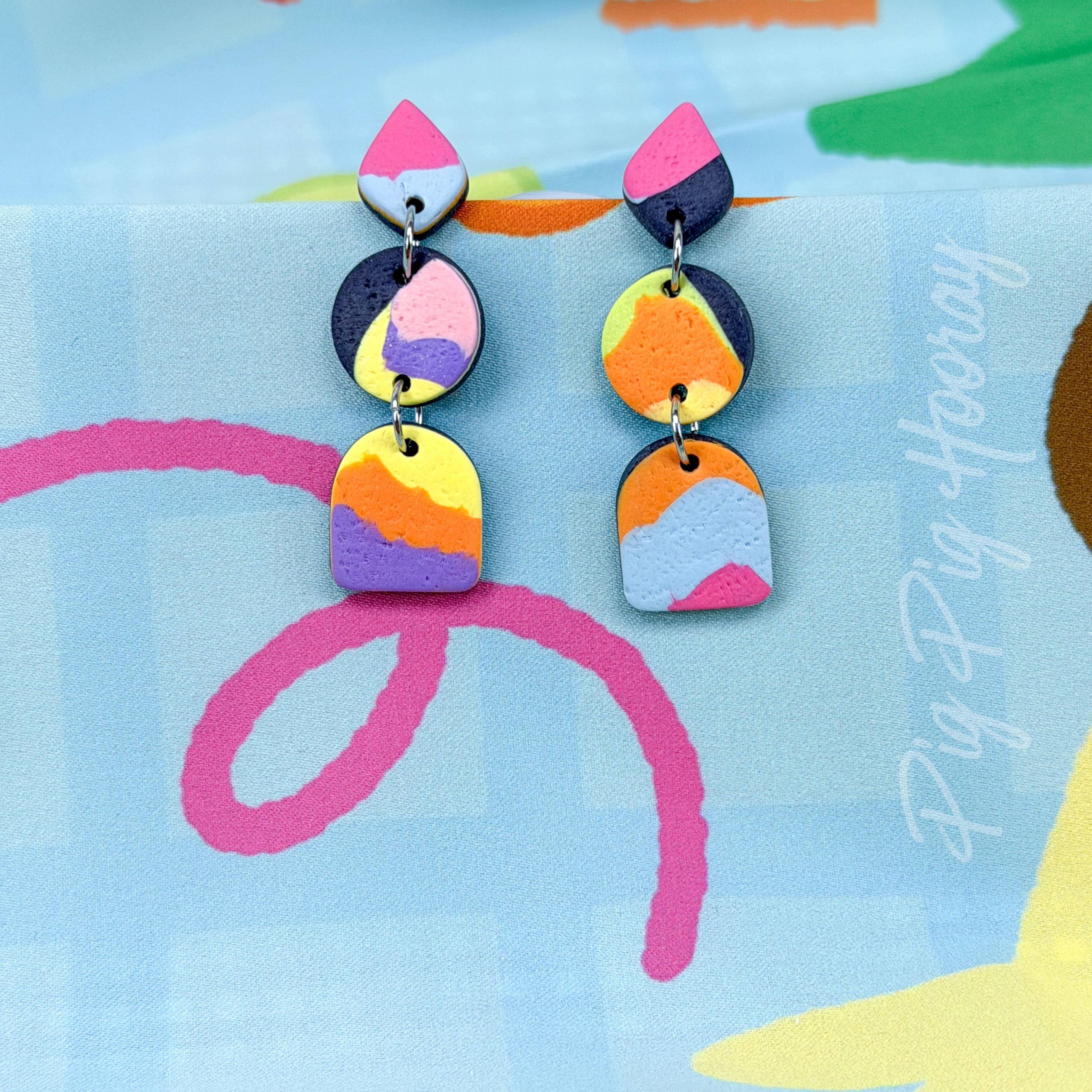 Let's Play Dark Earrings