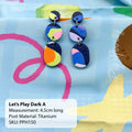 Let's Play Dark Earrings