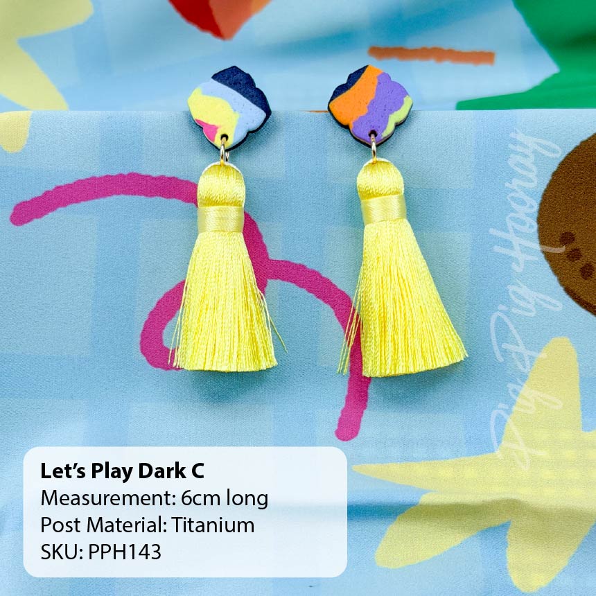 Let's Play Dark Earrings