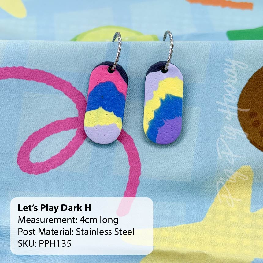 Let's Play Dark Earrings