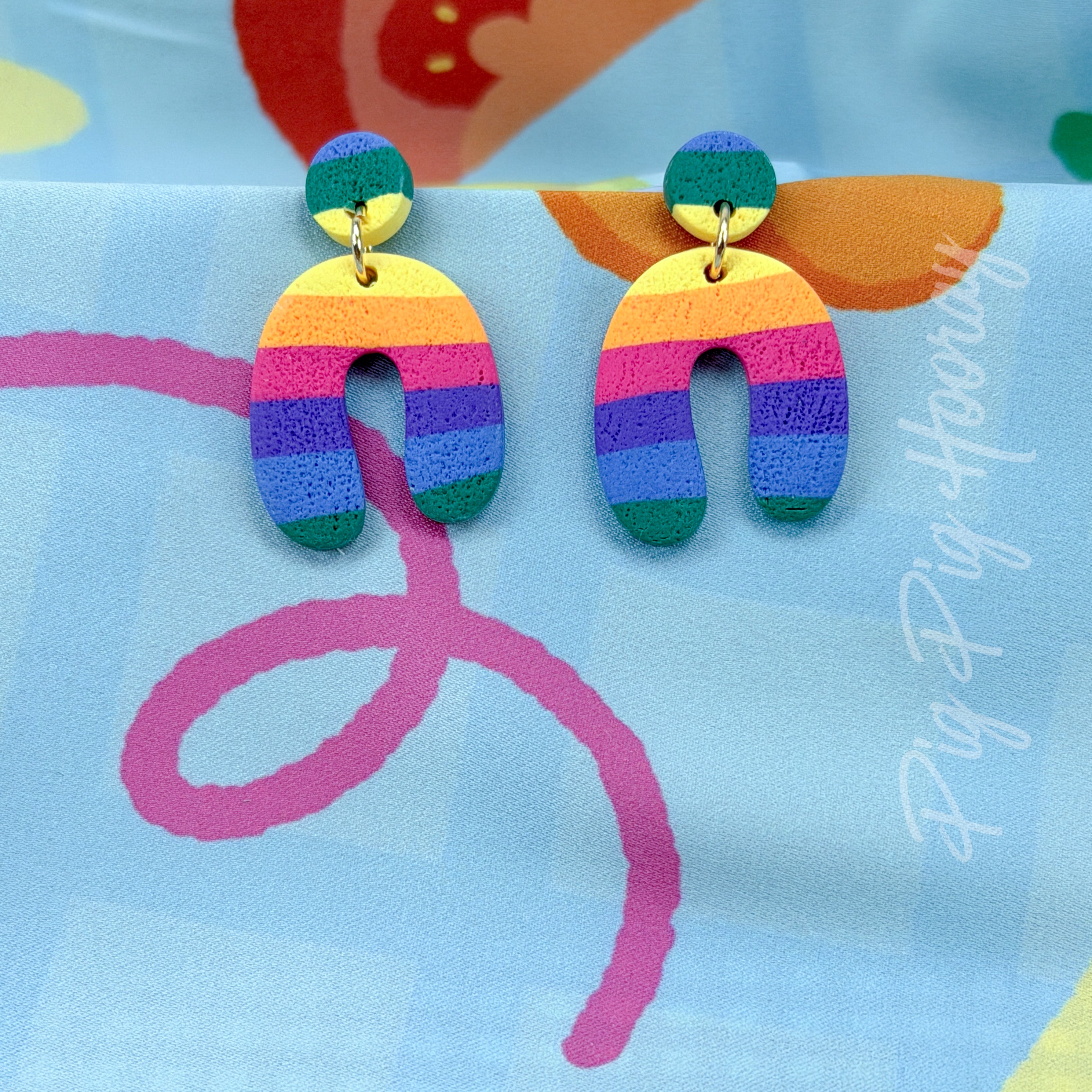 Let's Play Rainbow Earrings