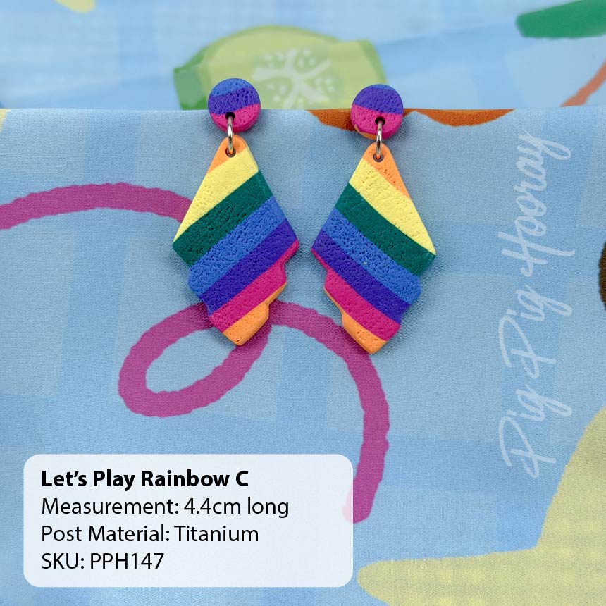 Let's Play Rainbow Earrings
