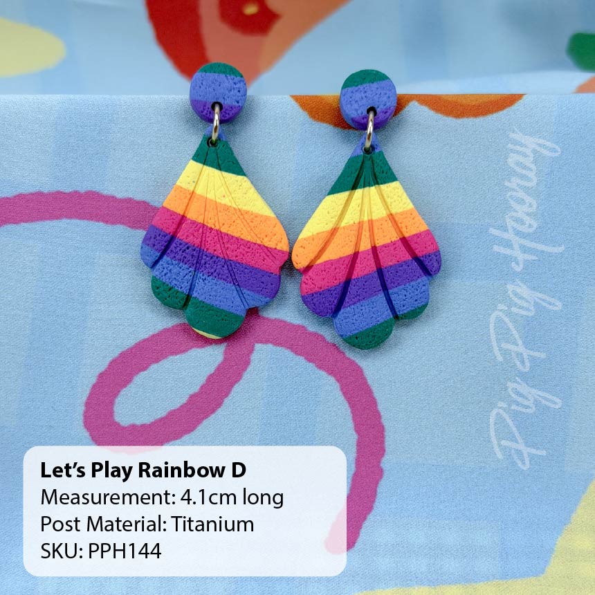 Let's Play Rainbow Earrings