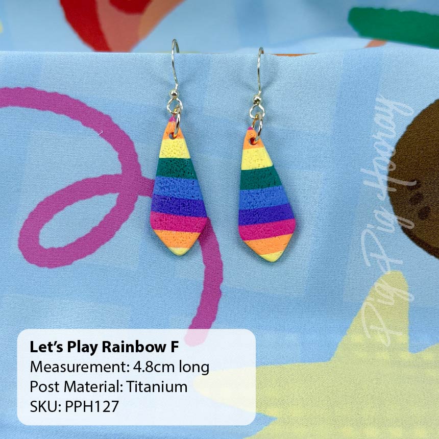 Let's Play Rainbow Earrings