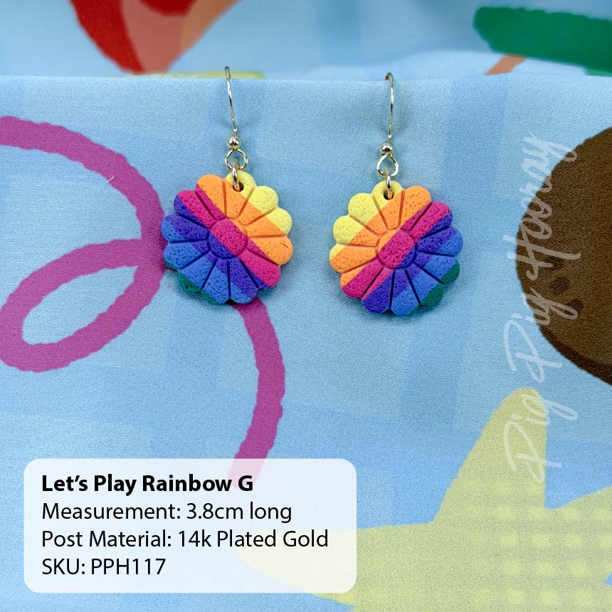 Let's Play Rainbow Earrings
