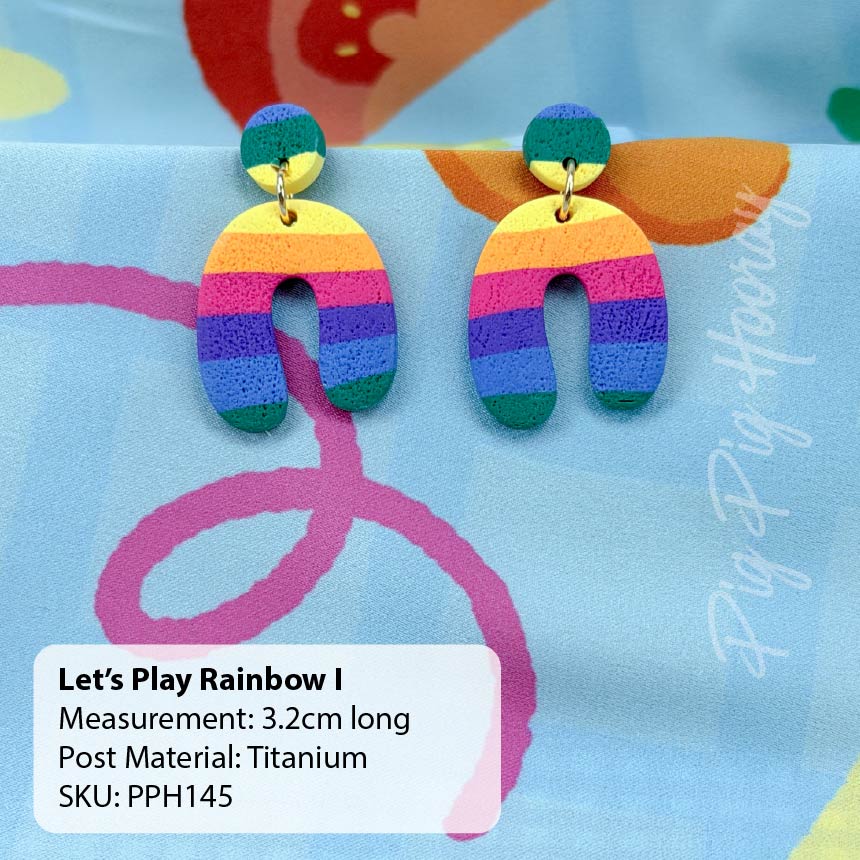 Let's Play Rainbow Earrings
