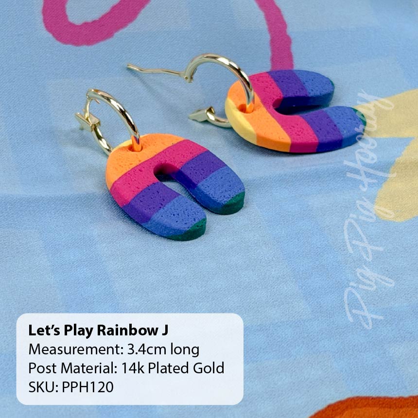 Let's Play Rainbow Earrings