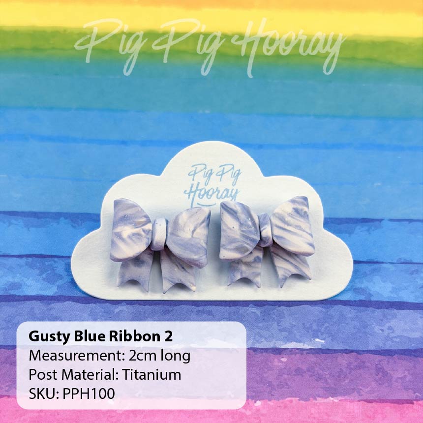 Ribbon Stud Earrings