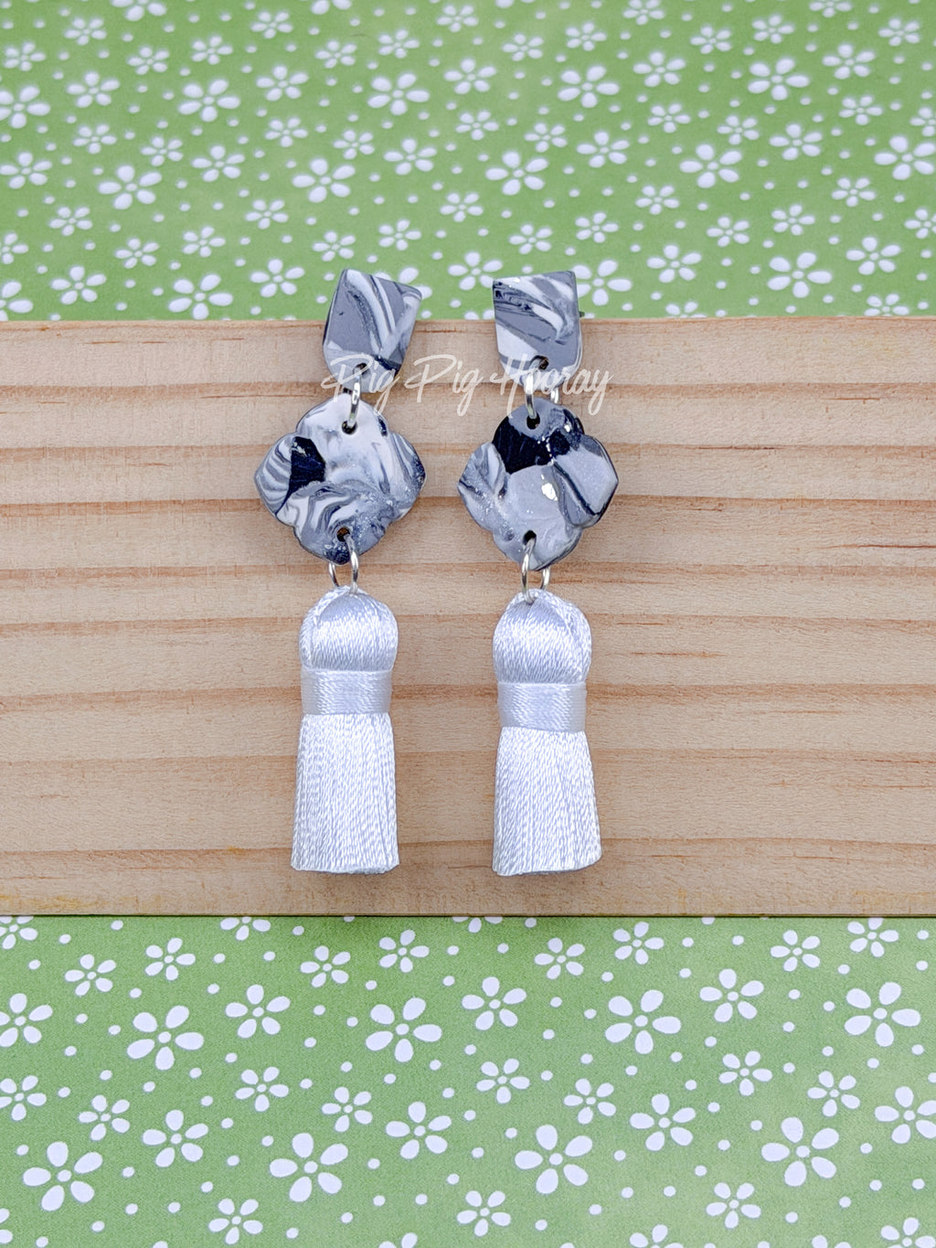 Greyscale Elegance Earrings
