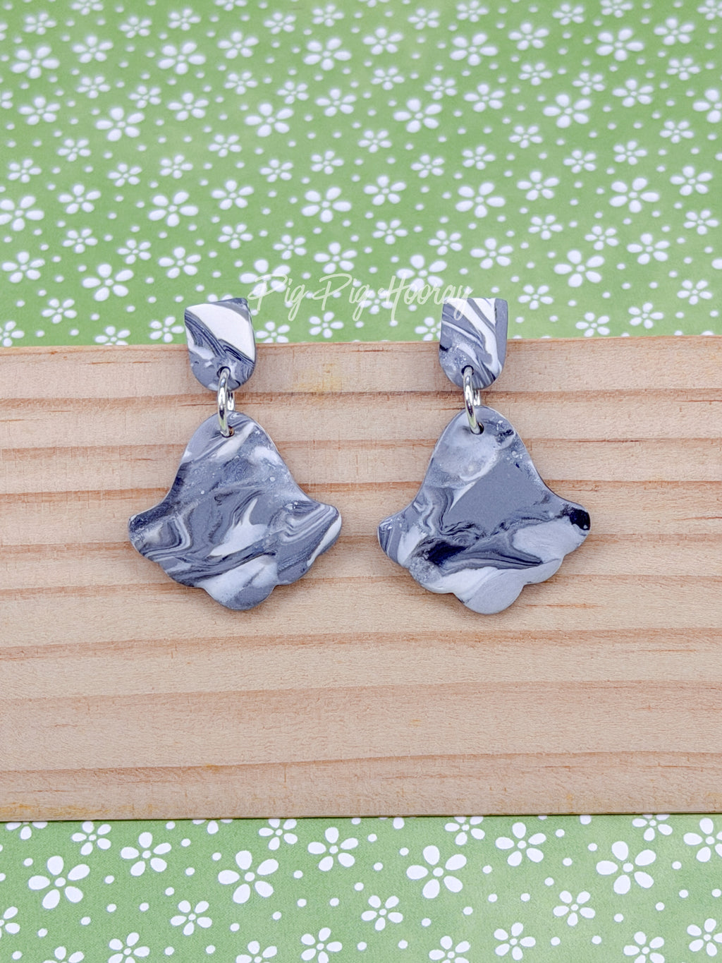 Greyscale Elegance Earrings
