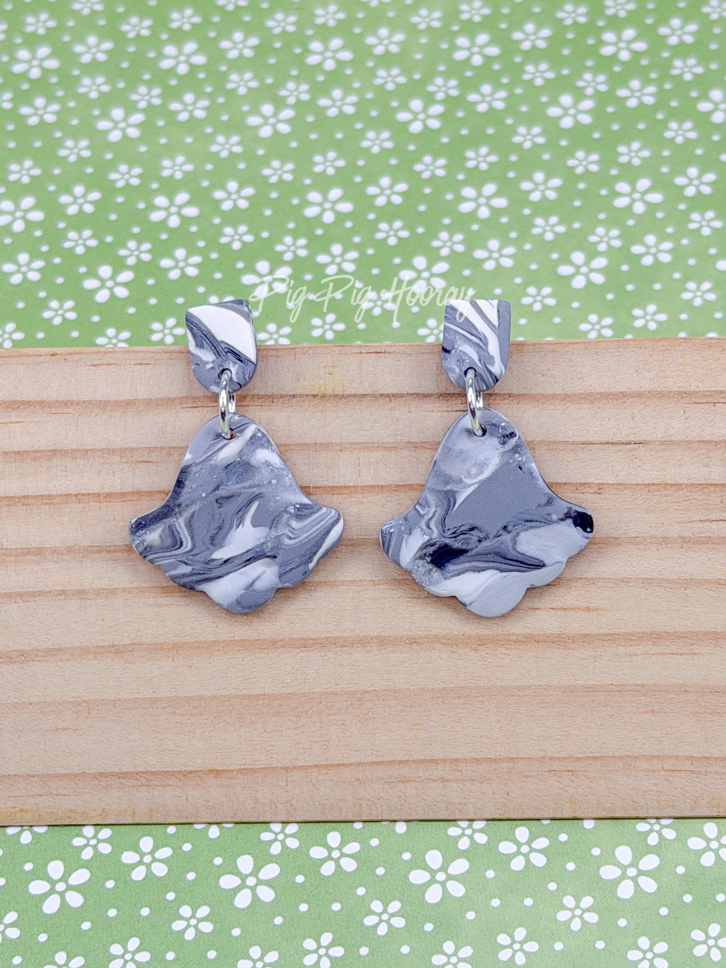 Greyscale Elegance Earrings